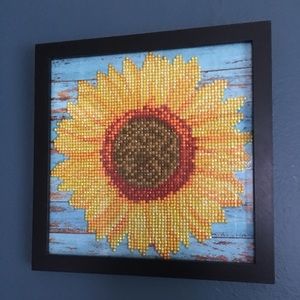 Handmade sunflower print